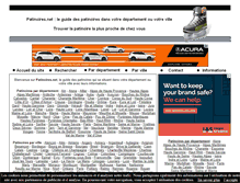 Tablet Screenshot of patinoires.net